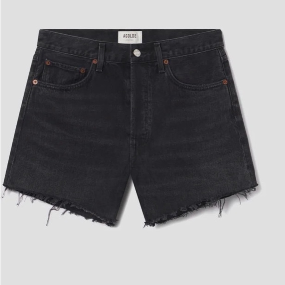 Agolde Parker Long  Short in  Fright (black) -27